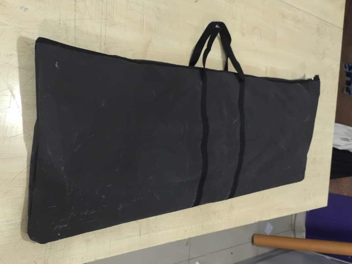 Carrying case made from reused display material